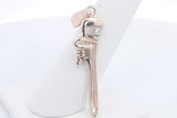 14k Yellow Gold Wrench Pendant With Diamond 4.2 Grams Eb1224lrxsa