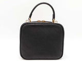 Gucci Blondie Top Handle Bag In Black Grained Leather Fw1025prxdu