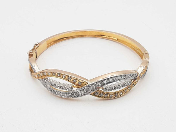 1.94ctw Diamonds 14k Yellow Gold 12.8 Grams Bracelet 9 Inch Sd0425ezxsa