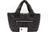 Chanel Coco Cocoon Quilted Black Nylon Puffer Tote Bag Eb0926rxzsa