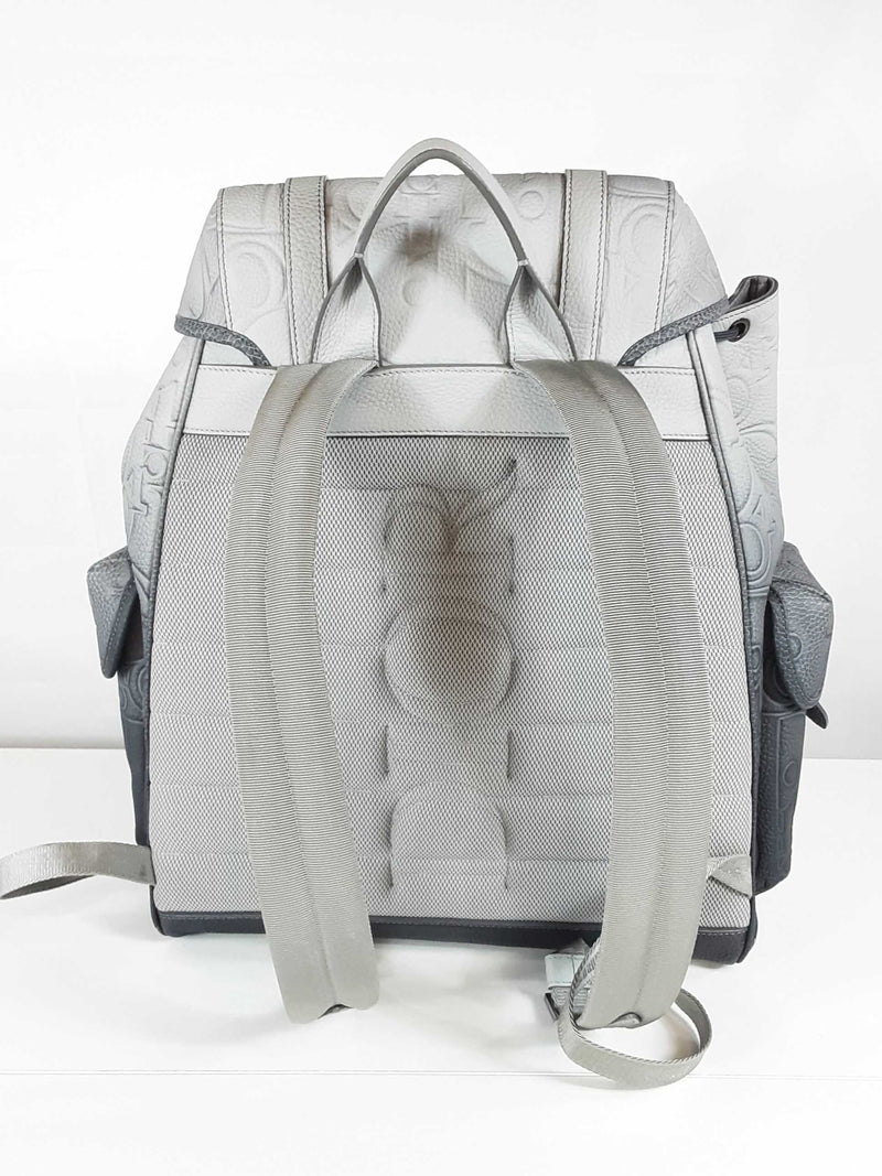 Dior Hit The Road Backpack With Flap Gray Dior Gravity Leather Sd0925orzxde