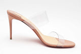 Christian Louboutin Just Nothing Nude Patent & Pvc Heels Size 41 Eb0924lrxsa