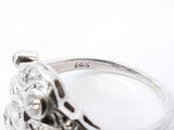 0.38 Cttw Diamond & 12k White Gold Cocktail Ring 4 Grams Size 7.5 Fw0826oirdu