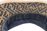 Fendi Zucca Ff Logo Jacquard Canvas Sun Visor Hat Eb0526lrxde