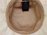 Fendi Ivory White Logo Cotton Bucket Hat Size M Do0725orxde