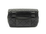 Chanel Envelope Flap Waist Bag In Diamond-quilted Black Leather Fw0825lpzxdu