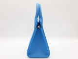 Salvatore Ferragamo Studio Box Blue Top Handle Bag Sd1025przde