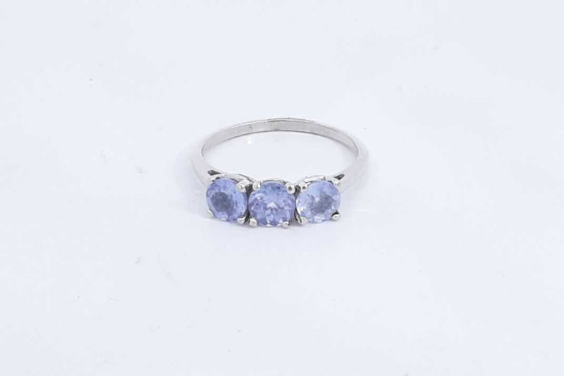 14k White Gold Tanzanite Ring Size 8.5, 2.55 Grams Eb0124cxsa