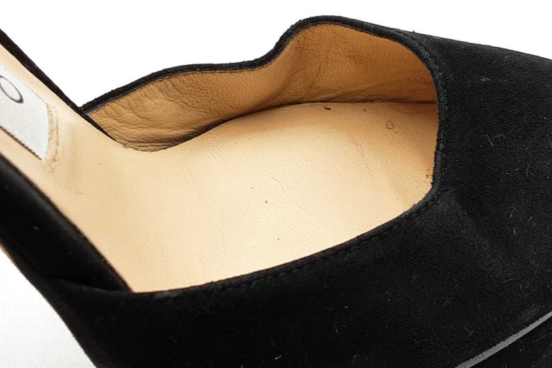 Jimmy Choo Black Velvet Maple Platform Pumps Size 38 Eb1125lxzdu