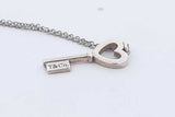 Tiffany & Co. Sterling Silver Key Pendant Necklace 2.1 Grams 16 Inch Eb1124exsa