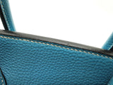 Hermes Birkin 35 Bleu Jean Blue Clemence Palladium Hardware Handbag Do0925erxzde