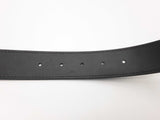 Burberry Black Charcoal Silver Check Canvas Leather Belt Size 34/85 Do0724exde