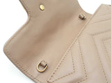 Gucci Marmont Super Mini Bag In Taupe Matelassé Leather Fw0126wzxdu