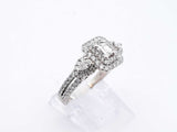 1.38 Cttw Diamond & 14k White Gold Ring 4.8 Grams Size 5.75 Fw1224ixzsa