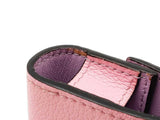 Versace La Mudusa Earbuds Pouch In Pink Leather With Chain Fw0825exdu