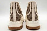 Gucci Tennis 1977 Gg Monogram Canvas High Tops Sneakers Size 13 Eb0924oxzsa