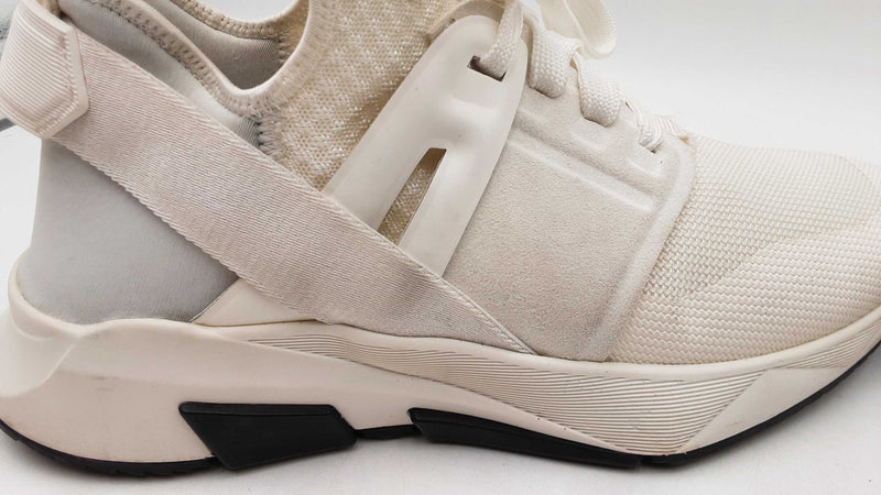 Tom Ford Jago Sneakers In White Size Eu 37.5 Us 7 Fw0725lzdu