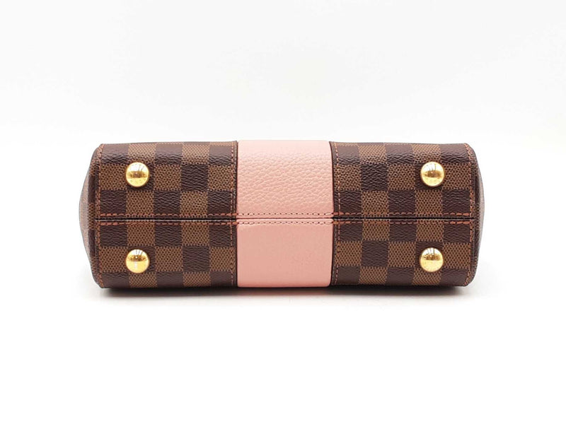 Louis Vuitton Bond Street Handbag In Damier Ebene & Magnolia Pink Fw0825rrxdu