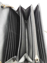 Gucci Matelasse Chevron Quilted Leather Gg Marmont Wallet With Chain Eb0626wexsa