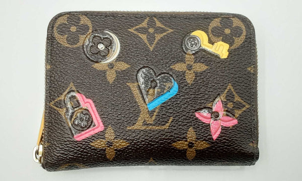 Louis Vuitton Monogram Limited Edition Love Lock Zippy Coin Purse Eb0523rordu