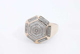 Diamond Ring In 10k Yellow Gold 4.5 Grams Size 12.5 Eb1124lrxsa