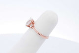 1.02cttw Diamond Ring In 14k Rose Gold 1.7 Grams Size 4.25 Eb0626lexzde