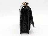 Yves Saint Laurent Sunset Wallet On Chain Top Handle Black Aa0926sxzsa