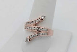 0.68cttw Diamond Ring In 14k Rose Gold 7.2 Grams Size 8.75 Eb1026wxzsa