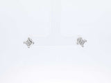 0.50 Cttw Princess-cut Diamond & 14k White Gold Illusion Set Earrings 1.3 Grams Fw0826orxdu
