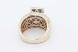1.6cttw Diamond Ring In 10k Yellow Gold 9.8 Grams Size 7 Eb0826coxdu