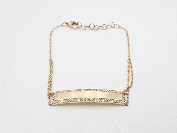 .64 Diamonds 14k Yellow Gold 2.5 Grams Bracelet 6 Inch Sd0625lrzsa