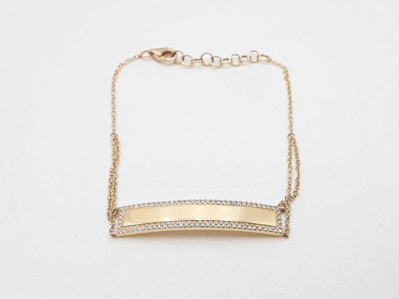 .64 Diamonds 14k Yellow Gold 2.5 Grams Bracelet 6 Inch Sd0625lrzsa