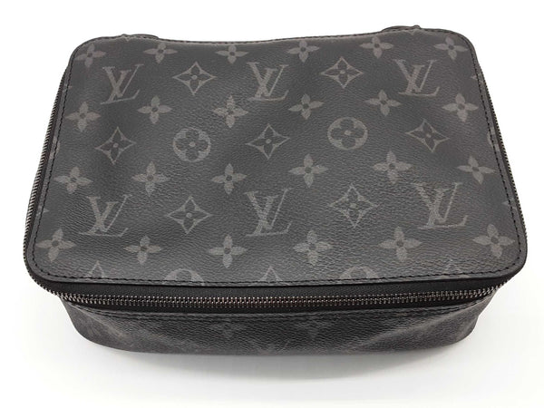 Louis Vuitton Black Graphite Monogram Coated Canvas Cosmetic Bag Do1125oxzde