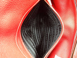 Prada 2 Way Red Vitello Daino Leather Tote Bag Do0725porde