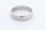 14k White Gold Wedding Band 6.6 Grams Size 10 Eb0426orxde