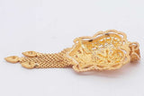 18k Two Tone Gold Filigree Pendant 6.6 Grams Eb0526osxsa