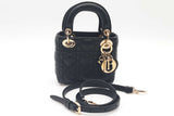 Christian Dior Mini Lady Dior Quilted Cannage Top Handle Bag Eb0826loxzde