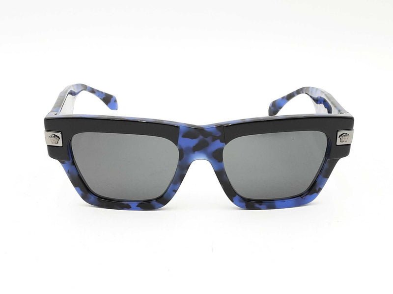 Versace Classic Top Sunglasses In Havana Blue Fw1224crsa