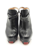 Christian Louboutin Forgeron Black Leather & Suede Pumps Size 36.5 Eb1125lxzsa
