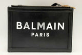 Balmain Black Leather Three Pouch Shoulder Bag Eb0325oxzsa