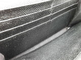 Salvatore Ferragamo Gancini Black Leather Continental Wallet Do0525oorde