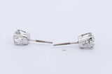 1.2cttw Diamond Stud Earrings In 14k White Gold 1.0 Gram Eb0226prxdu