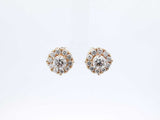 2.5 Cttw Diamond & 14k Yellow Gold Stud Earrings & Jackets 6.7 Gram Fw0826lrzxdu