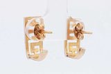10k Yellow Gold Greek Key Stud Earrings 3 Grams Eb082lrxsa