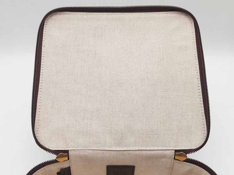 Gucci Tan Gg Supreme Coated Canvas Medium Packing Cube Do0325iorde