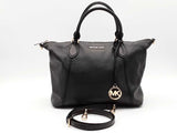Michael Kors Pebble Leather Voyage Shoulder Bag Black Aa0926orsa