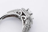 1.55cttw Diamond Ring In 14k White Gold 5.1 Grams Size 6.25 Eb0825oxxzsa