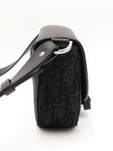 Christian Dior Saddle Messenger Bag In Oblique Jacquard & Leather Fw1025lpzxdu