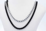 David Yurman Black & White Box Chain Necklace Toggle Clasp 20g 34 In Eb1225lrxde