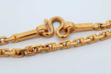 24k Yellow Gold Link Chain Necklace 73.7 Grams 25 Inch Eb0626erxzdu